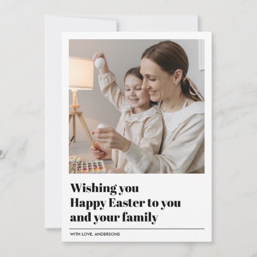 Wishing Youハッピーイースター |写真のギフト (正面)
