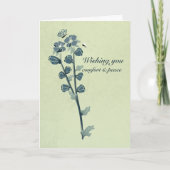 Wishing You心地よいと平和悔やみや弔慰カード カード (正面)