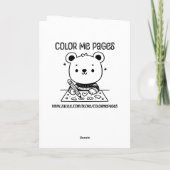 Wishing You お洒落 Day | カラーリングページ カード (裏面)