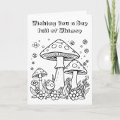 Wishing You お洒落 Day | カラーリングページ カード (正面)