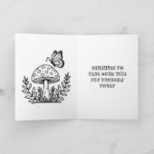 Wishing You お洒落 Day | カラーリングページ カード (内部)