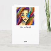 Wishing You カラフル Day カード (裏面)