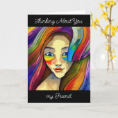 Wishing You カラフル Day カード (黄色い花)