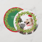 Wishing You 最高の the Holiday Season Round Photo (正面/裏面)