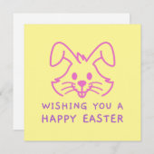 Wishing You Aハッピーイースターバニーカード シーズンカード (正面/裏面)