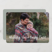 Wishing You aハッピーイースター写真 シーズンカード (正面/裏面)