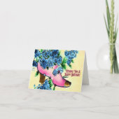 Wishing You Aハッピーバースデーヴィンテージ ビクトリアン カード (正面)