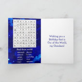 Wishing You A 誕生日Out This World カード (内部)