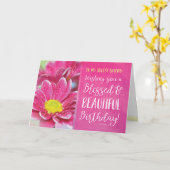 Wishing you a 賛美 &  Beautiful誕生日 カード (黄色い花)