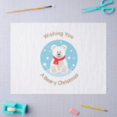 Wishing You A Bear-y Christmas 薄葉紙 (クラフト)