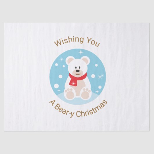 Wishing You A Bear-y Christmas 薄葉紙 (正面)