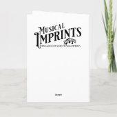 Wishing You A Beautiful誕生日 | 書籍と音楽 カード (裏面)