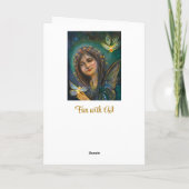 Wishing you a beautiful Day |妖精と蝶 カード (裏面)