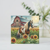 Wishing you a beautiful Day Friend | かわいらし馬 カード (スタンド正面)