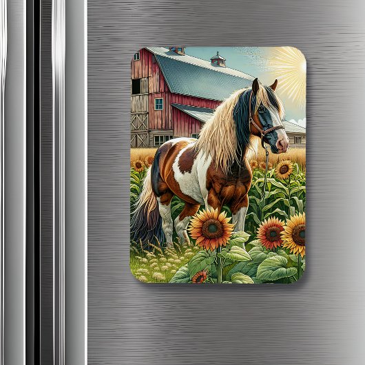 Wishing you a beautiful Day Friend | かわいらし馬 マグネット