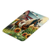 Wishing you a beautiful Day Friend | かわいらし馬 マグネット (左側)