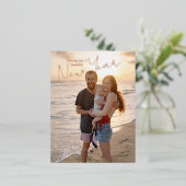 Wishing You A Beautiful New Year Photo 箔シーズンポストカード (立ち正面)