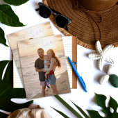 Wishing You A Beautiful New Year Photo 箔シーズンポストカード