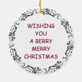 Wishing you a Berryメリークリスマス |食おもしろい物パン セラミックオーナメント (裏面)