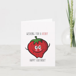 Wishing You A Berry Puns誕生日 カード