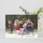 Wishing You a Bright 2021 Photo金ゴールド新年 シーズンカード (スタンド正面)
