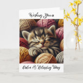 Wishing you a calm and リラックス's誕生日 カード (黄色い花)