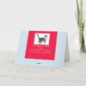 Wishing You A Catsmus メリー Christmas虎猫カード カード (裏面)