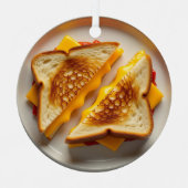 Wishing you a Cheesy Christmas | funny メタルオーナメント (正面)