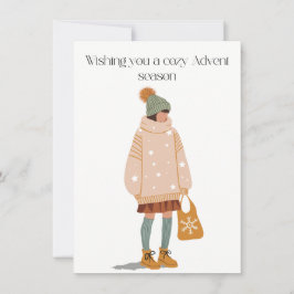 Wishing you a cozy Advent season サンキューカード