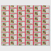 Wishing You A Happy Christmas Wraping紙 ラッピングペーパー (フラット)