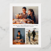 Wishing you a happy hanukkah handlettering 箔シーズンカード (裏面)