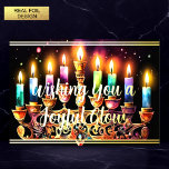 Wishing You A Journey Glow Water Color 箔シーズンカード<br><div class="desc">Wishing You A Journey Glow Water Color</div>