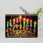 Wishing You A Journey Glow Water Color 箔シーズンカード (立ち正面)