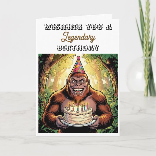 Wishing You a Legendary Birthday カード (正面)
