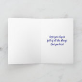 Wishing you a lovely誕生日 | 花 カード (内部)