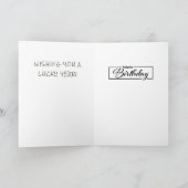 Wishing You a Lucky Year Mahjong Birthday カード (内部)