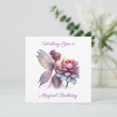 Wishing You A Magical誕生日 |カラーリングページ カード (スタンド正面)