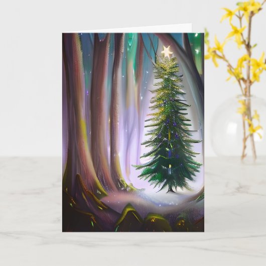 Wishing You A Magical Christmas カード (黄色い花)