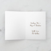 Wishing You A Magical Christmas | ログキャビン カード (内部)