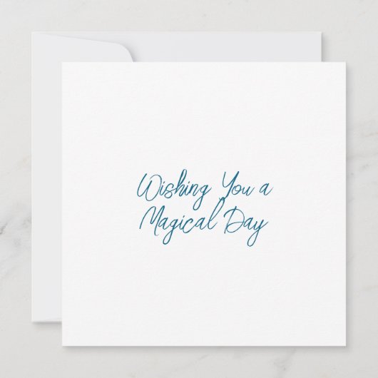 Wishing You A Magical Day | 異世界の芸術 カード (裏面)