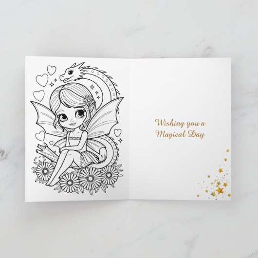 Wishing you a Magical Day | Fairy   カード (内部)