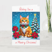 Wishing You a Meow-y Christmas | Personalized シーズンカード (正面)