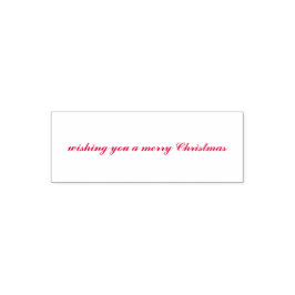 wishing you a merry Christmas Script セルフインキングスタンプ