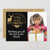 Wishing You A Merry Christmas/Two-Sided Photo Card シーズンカード (正面/裏面)