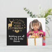Wishing You A Merry Christmas/Two-Sided Photo Card シーズンカード (スタンド正面)