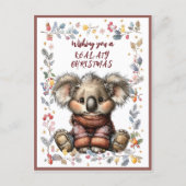 Wishing You A Merry KOAL-ATY Christmas シーズンポストカード (正面)