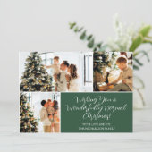 Wishing You A Normal Christmas Photo Holiday Card (スタンド正面)