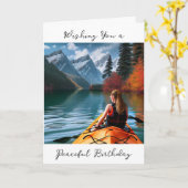 Wishing You A Peace誕生日 |カヤックテーマ カード (黄色い花)