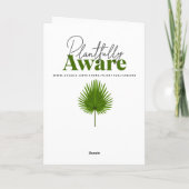 Wishing You a Peaceful Birthday | Weeping Willow カード (裏面)