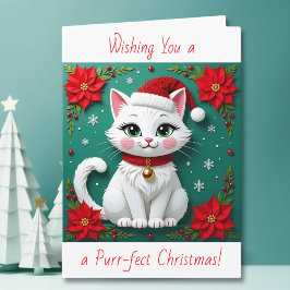Wishing You a Purr-fect Christmas | Personalized シーズンカード